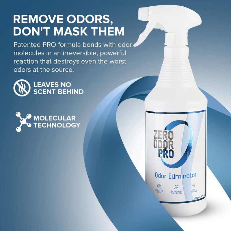 Zero Odor Pro - Commercial Strength Eliminator Odor Neutralizer, Room Deodorizer Odor Eliminator Musty Smell - Strongest Odor Eliminator Trigger Spray, (32-ounce) - Image 2